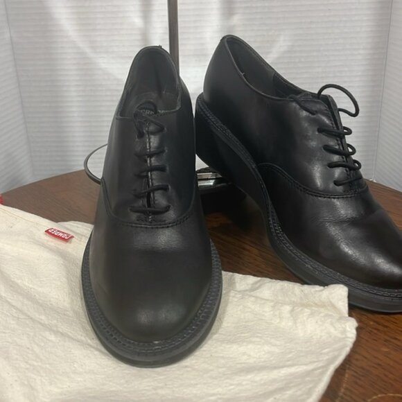 Camper Magna | Black Oxford Wedge - Picture 1 of 4